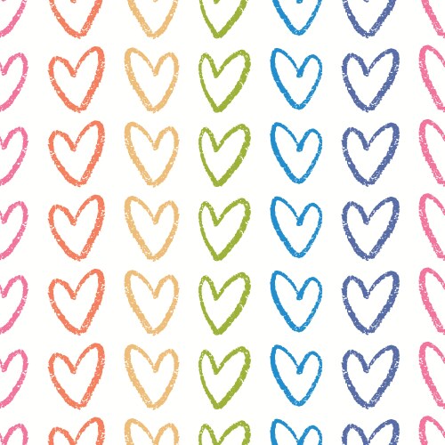 Heart background pattern banner seamless Vector Image