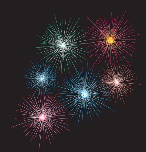 Fireworks Royalty Free Vector Image - VectorStock