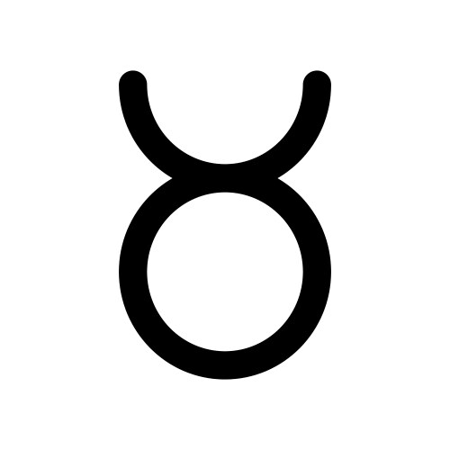 Zodiac sign taurus Royalty Free Vector Image - VectorStock