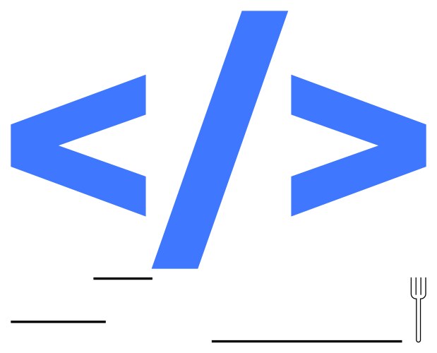 Coding concept with brackets and forward slash vector image