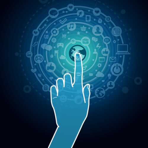 Internet concept Royalty Free Vector Image - VectorStock