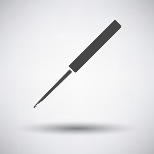Crochet hook icon Royalty Free Vector Image - VectorStock