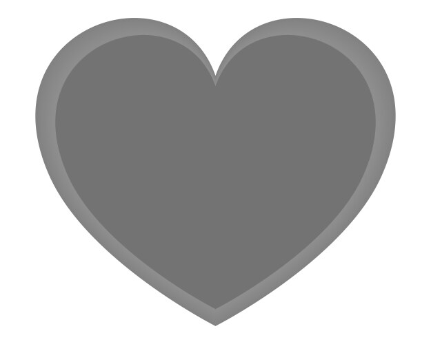 Minimalist Hearts with Shadow Frame Vector Image