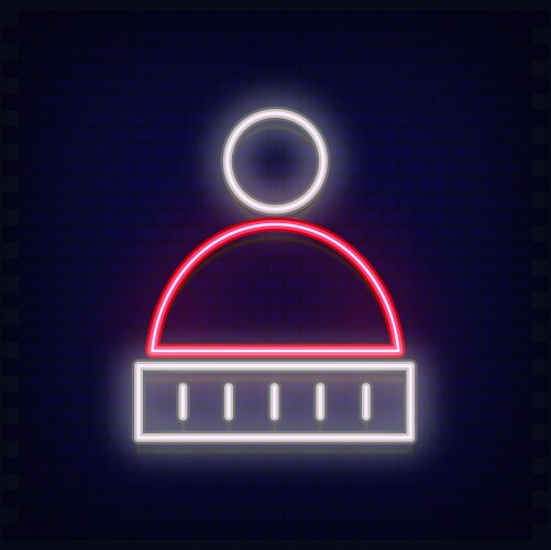Baby hat neon sign Royalty Free Vector Image - VectorStock