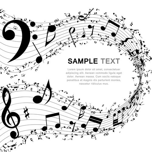 Set of musical notes Royalty Free Vector Image