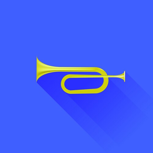 Metallic horn Vector Image