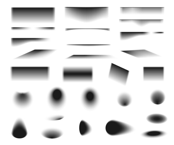Shadow and shade created by objects vector image