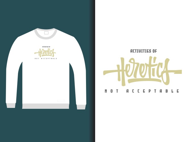 Broken t-shirt design Royalty Free Vector Image