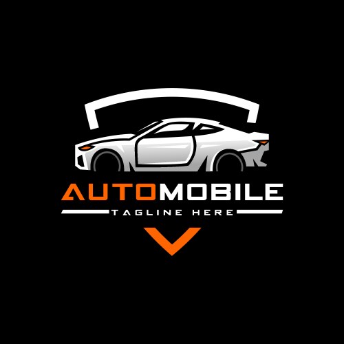 Modern Auto Logo Concept Vector Image