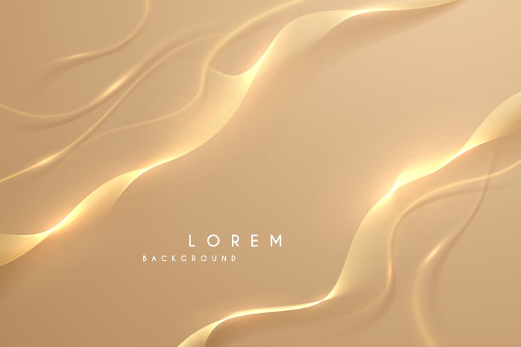 Soft background with gold line and dots Royalty Free Vector