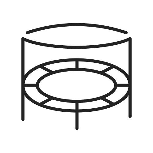 Playground trampoline icon isometric style Vector Image