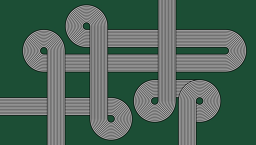 Wavy halftone pattern with disappearing effect Vector Image