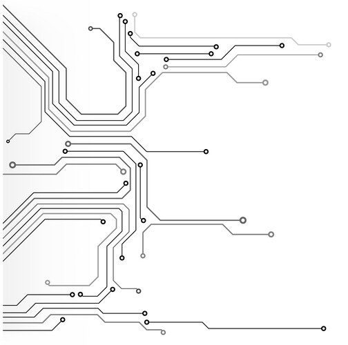 Minimalist circuit board pattern design – Royalty-Free Vector | VectorStock