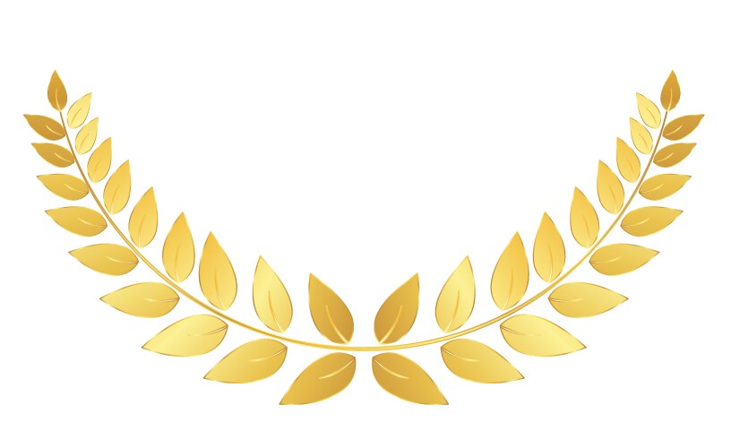 Gold wreath Royalty Free Vector Image - VectorStock