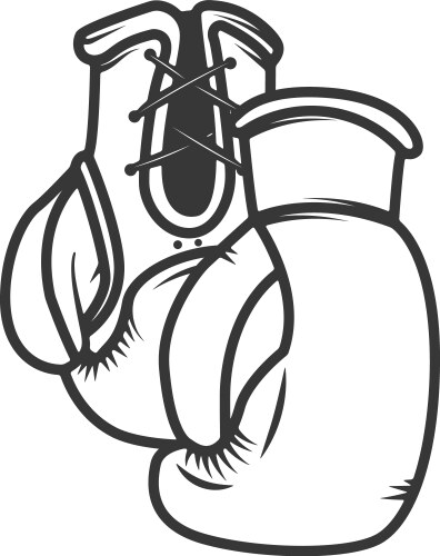 Boxing gloves isolated on white background design Vector Image