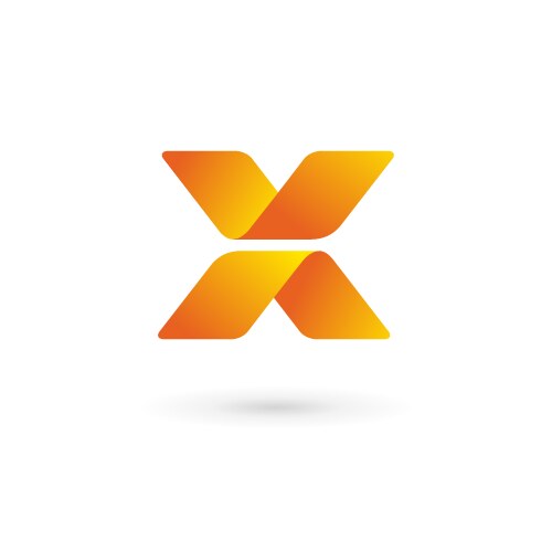 Letter x logo icon design template elements Vector Image