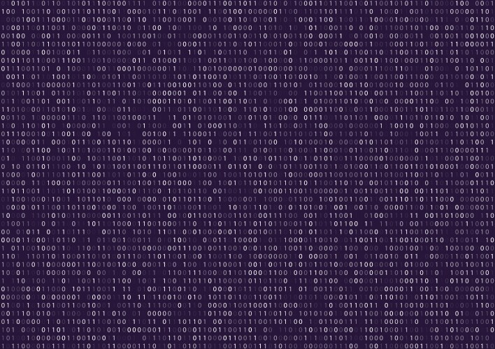 binary code screen vector image