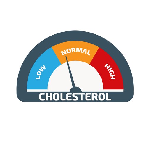 HDL Cholesterol Test - High Level Meter – Royalty-Free Vector | VectorStock