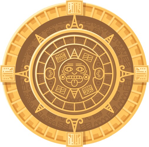 Mayan Calendar Royalty Free Vector Image Vectorstock Mayan Calendar Royalty Free Vector Image Vectorstock