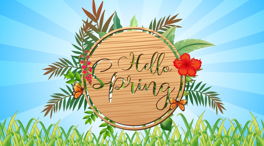Pond Scene Royalty Free Vector Image Vectorstock