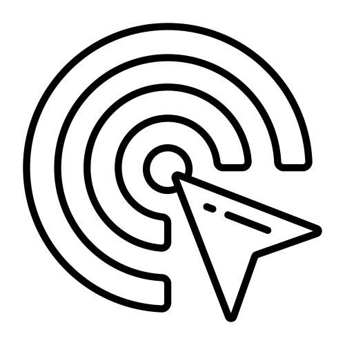 Cursor pointer icon in modern design style vector image