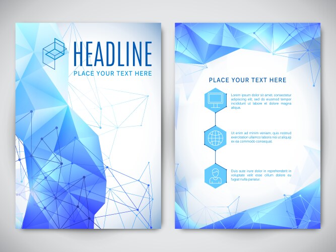 Book cover design template with abstract splash Vector Image