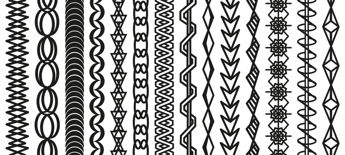 Geometric Braid Pattern Geometric Braiding Pattern – Royalty-Free Vector | VectorStock