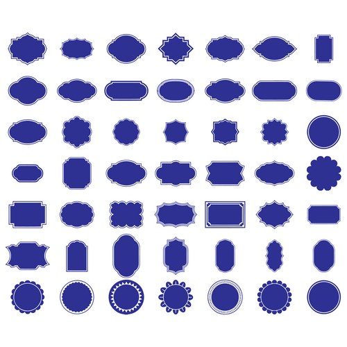 Decorative Frame Collection Vector Image