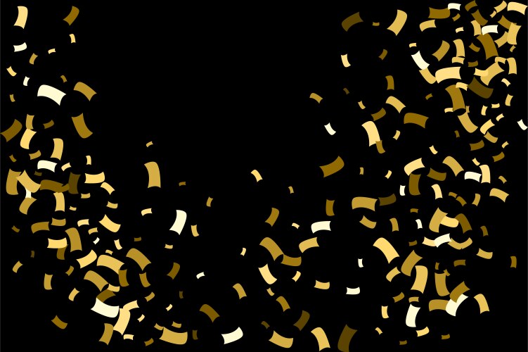 Golden explosion confetti vector image