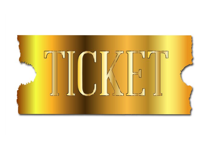 Golden ticket Vector Images & Graphics for Commercial Use | VectorStock