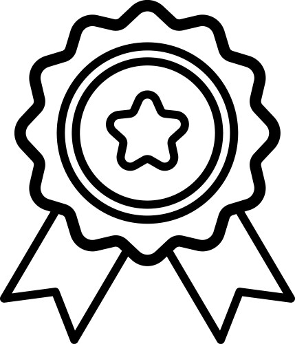Badge award - icon Royalty Free Vector Image - VectorStock