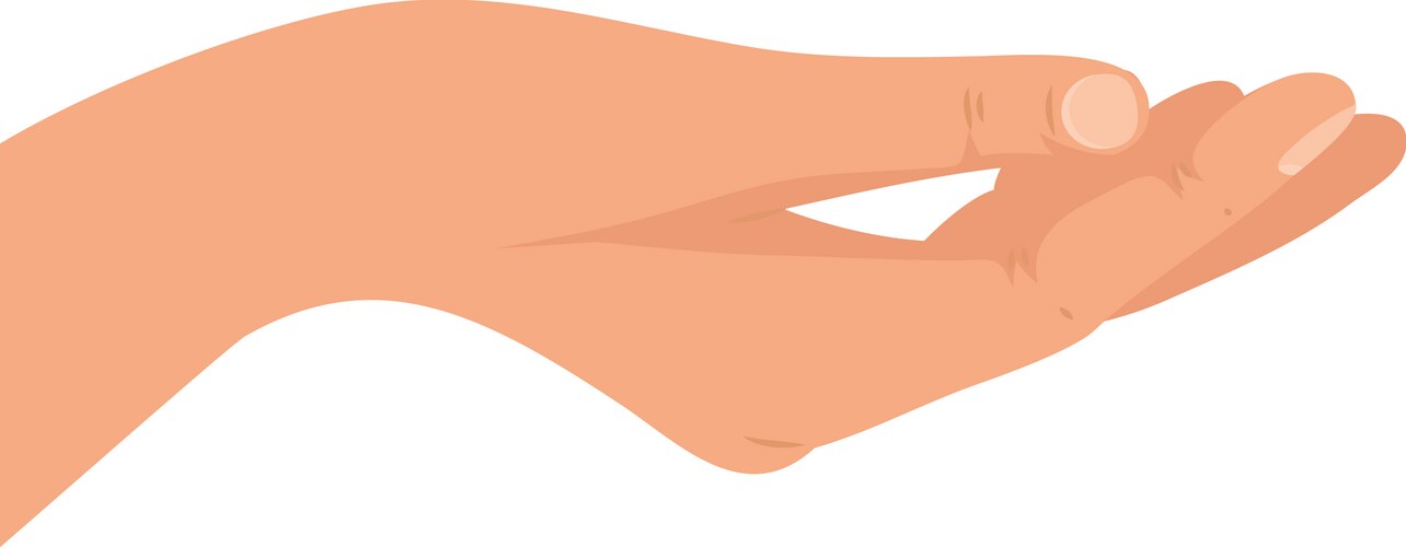 Open Hand Gesture - Receive – Royalty-Free Vector | VectorStock