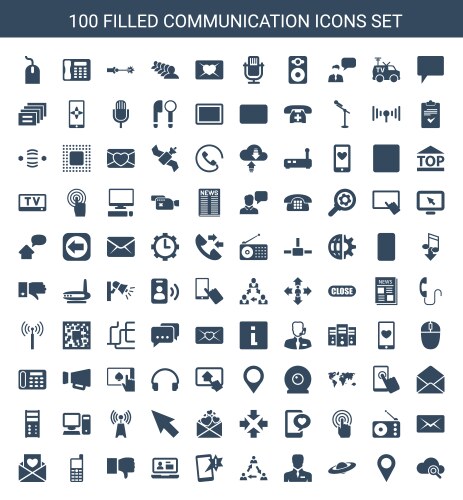49 web icons Royalty Free Vector Image - VectorStock