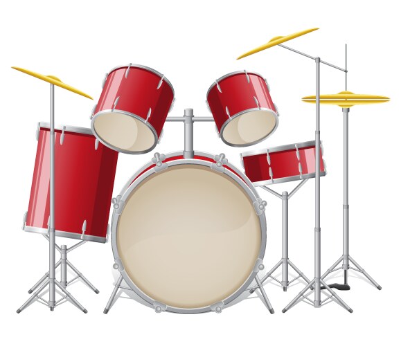 Drum kit Royalty Free Vector Image - VectorStock