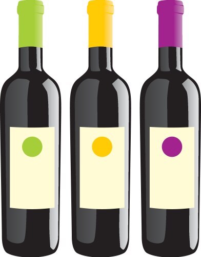 Wine bottles Royalty Free Vector Image - VectorStock