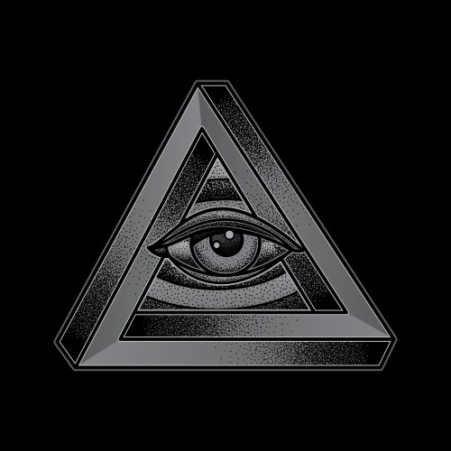 Simple triangle eye Vector Image