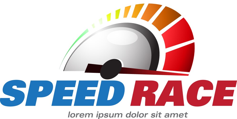 Speed race logo event Royalty Free Vector Image