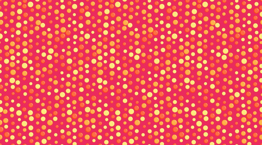 Polka dot pattern with abstract round shapes vector image