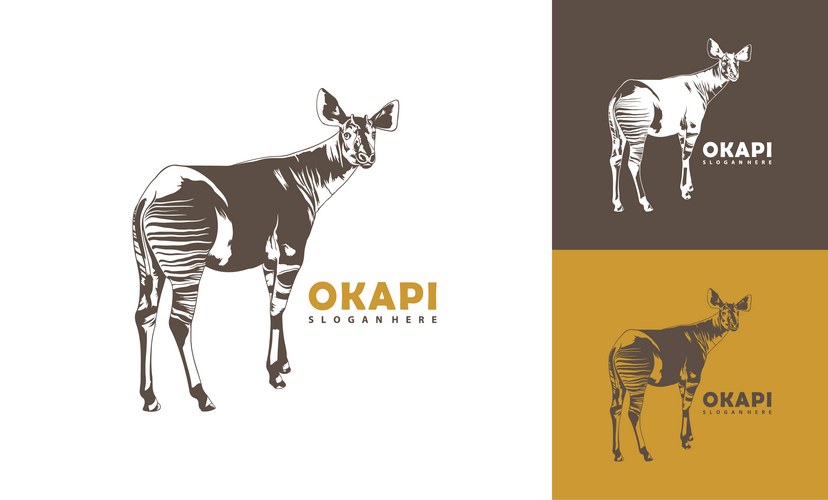Okapi Logo Templates – Royalty-Free Vector | VectorStock
