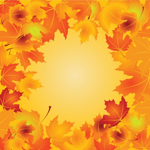 Autumn leaves background Royalty Free Vector Image