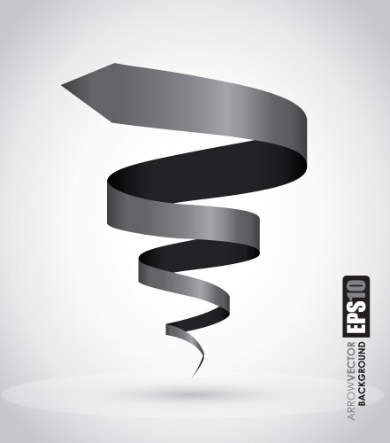 Black arrow spiral web icon Royalty Free Vector Image