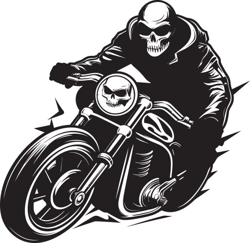 Skelecruiser Skeleton Motorbike Figurine 12.5cm