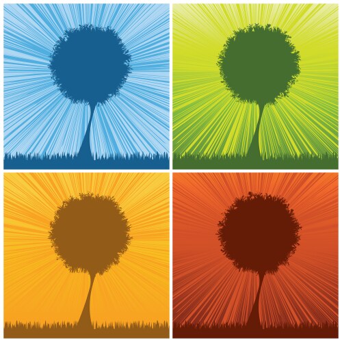 abstract tree vector image