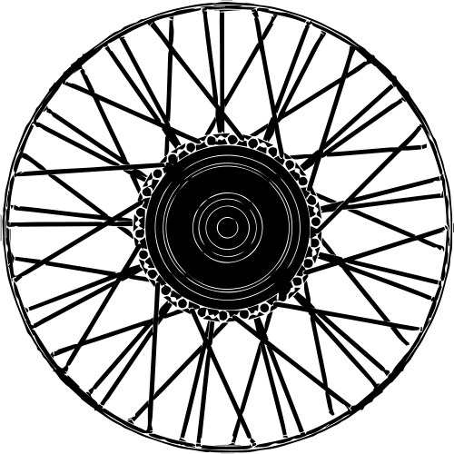 Wheel - tyre Royalty Free Vector Image - VectorStock