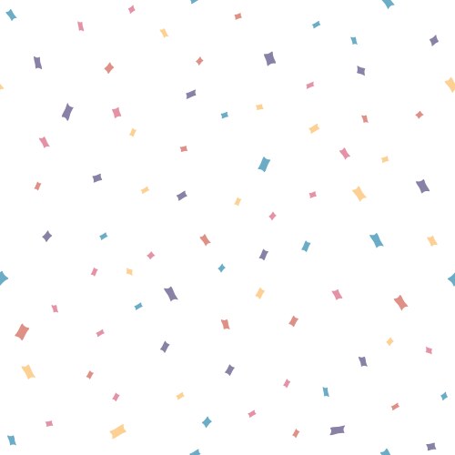 Colorful confetti sprinkles seamless pattern Vector Image