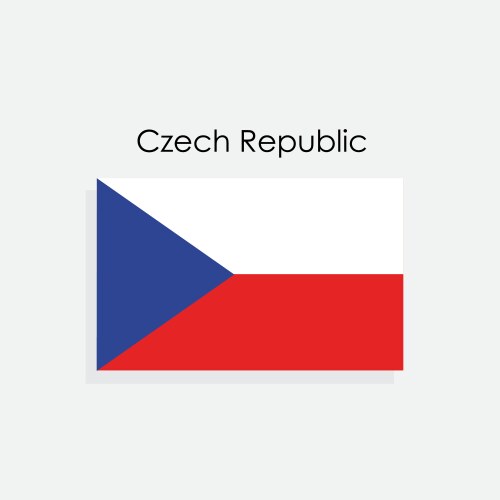 Czech republic flag vector image