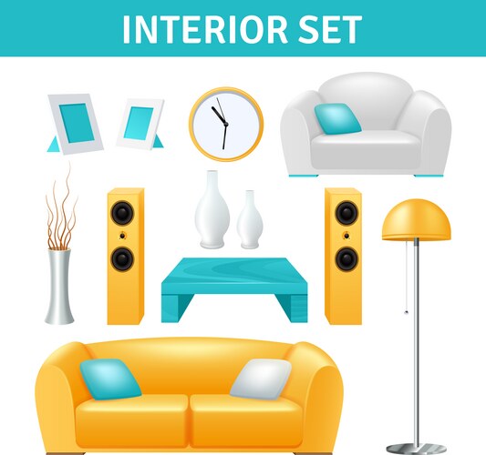 Realistic loft interior 3d design – Royalty-Free Vector | VectorStock