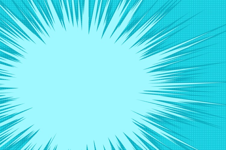 Comic book flash explosion radial background Vector Image