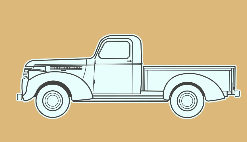 Retro car Vector Image