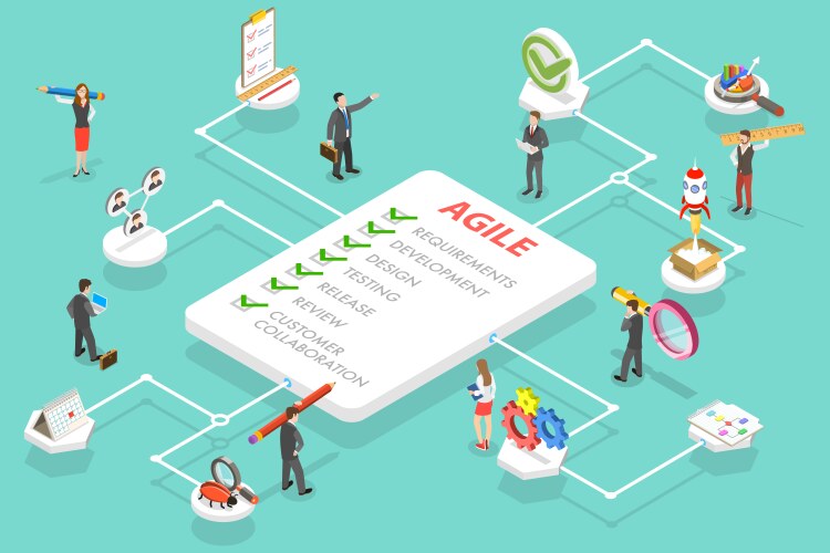 3d isometric flat conceptual Royalty Free Vector Image